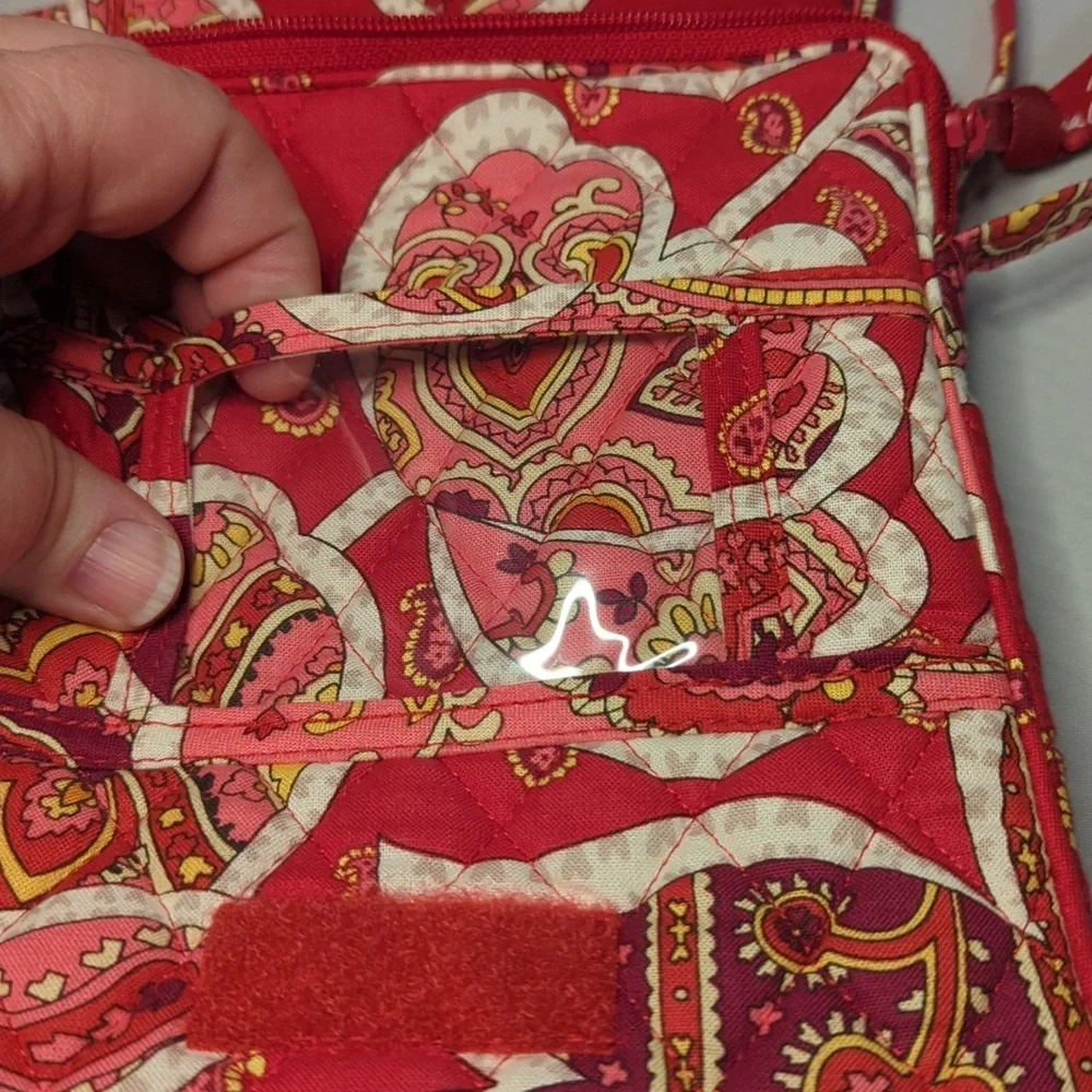 Vera Bradley Mini Hipster Purse Bag Rosy Posies Retired Print 2012